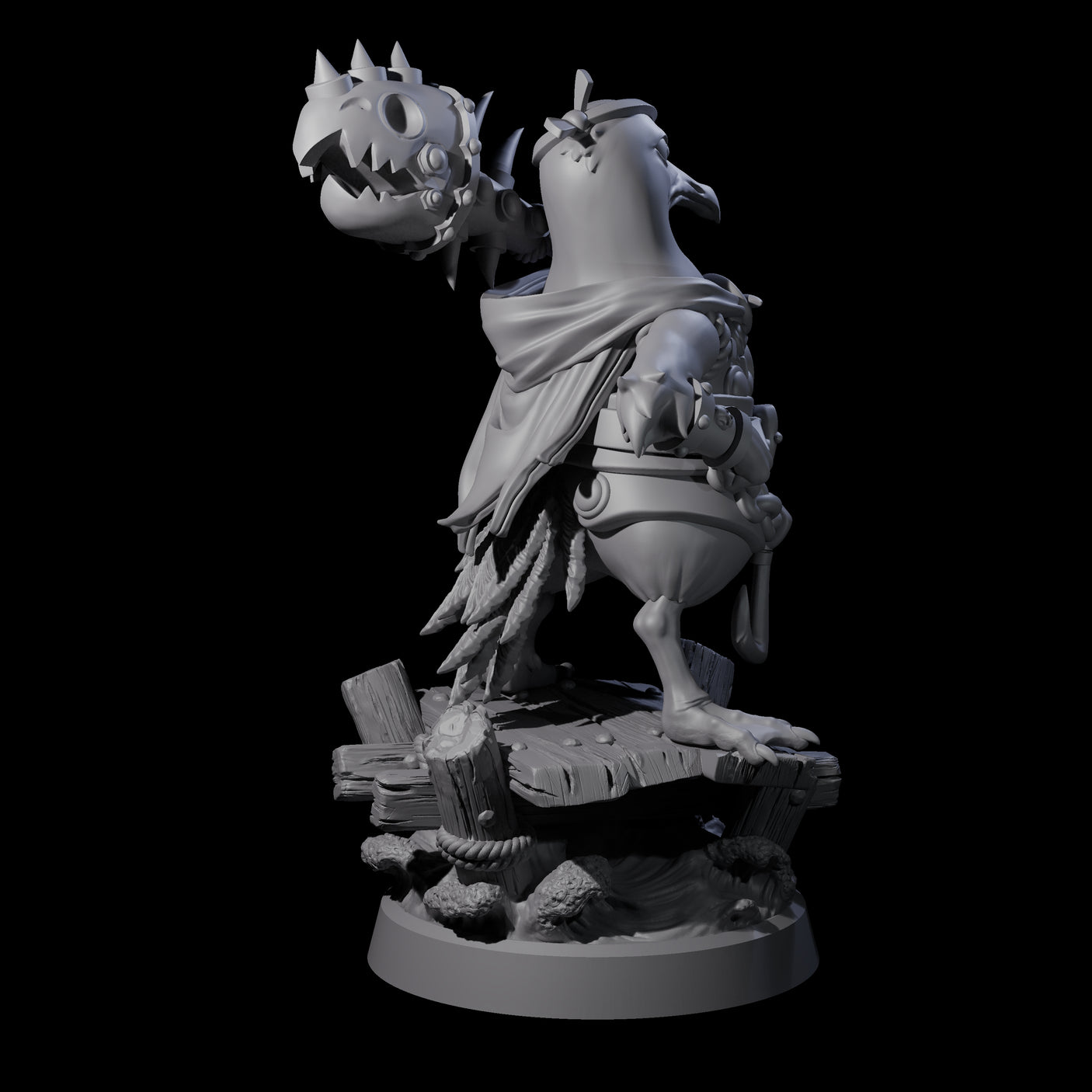 Galant Seagull Kenku Miniature for Dungeons and Dragons, Pathfinder or other TTRPGs