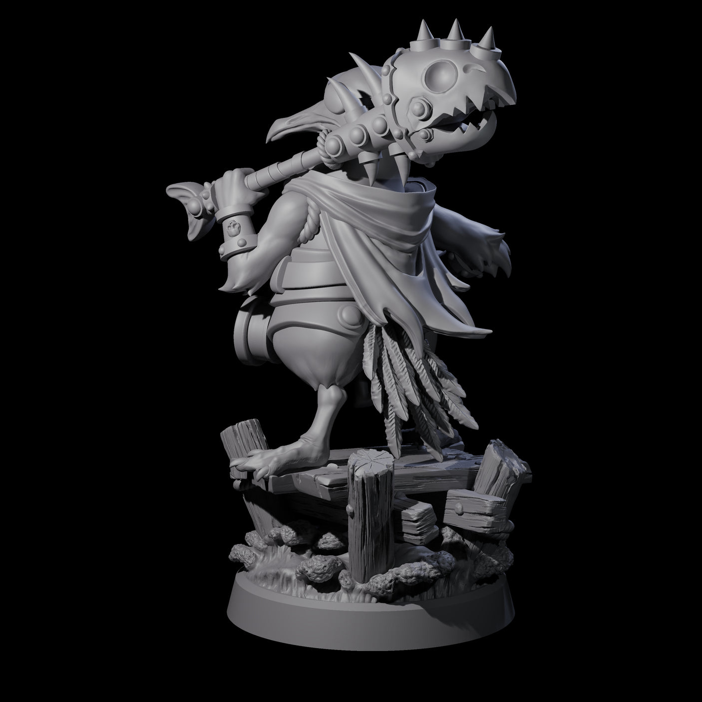 Galant Seagull Kenku Miniature for Dungeons and Dragons, Pathfinder or other TTRPGs