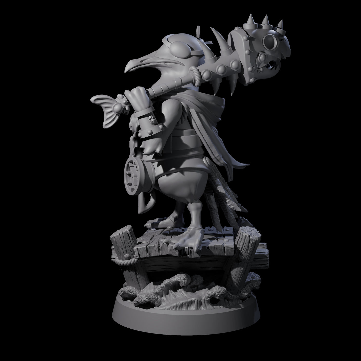 Galant Seagull Kenku Miniature for Dungeons and Dragons, Pathfinder or other TTRPGs