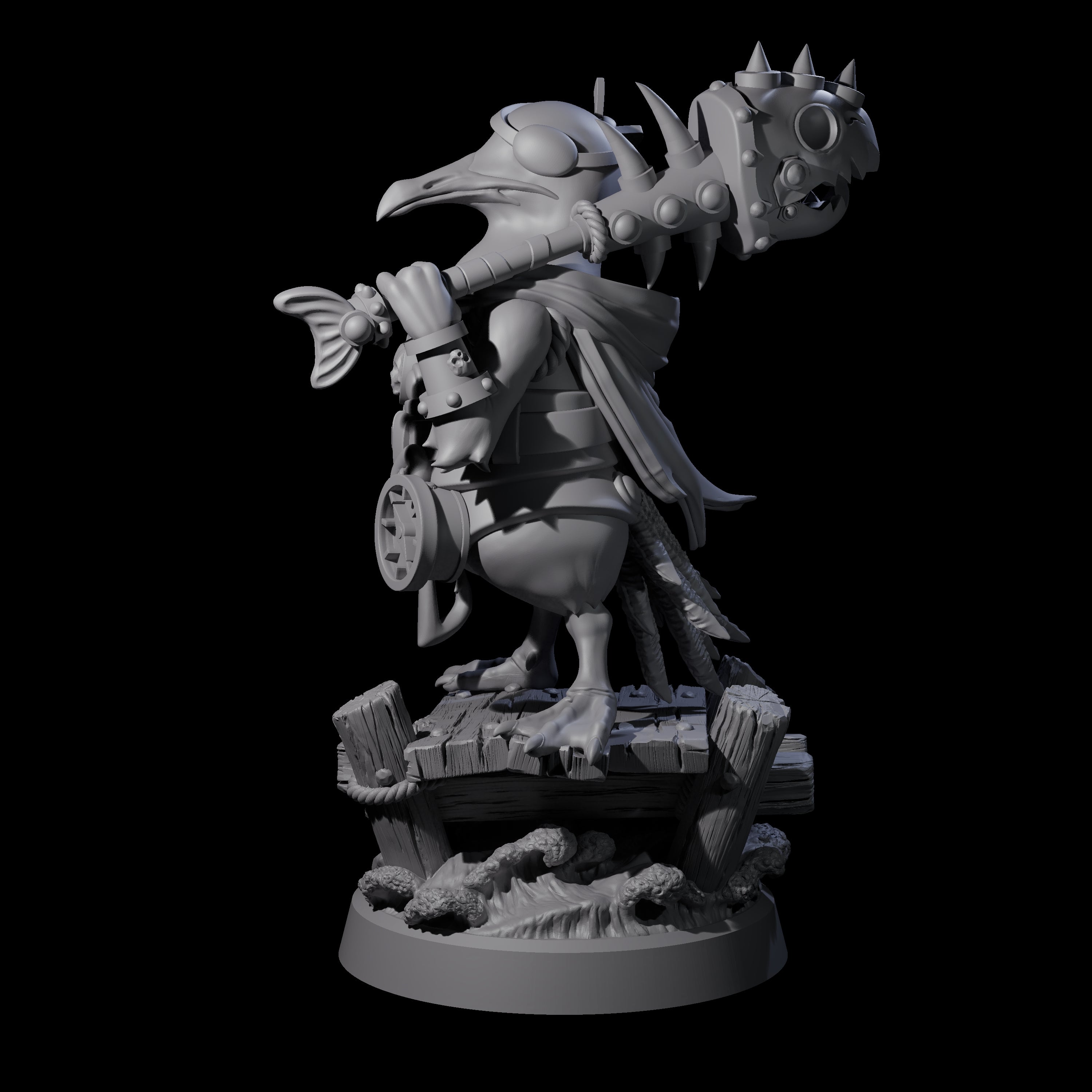 Galant Seagull Kenku Miniature for Dungeons and Dragons, Pathfinder or other TTRPGs