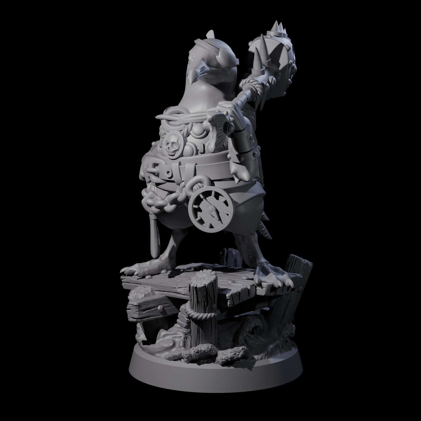 Galant Seagull Kenku Miniature for Dungeons and Dragons, Pathfinder or other TTRPGs