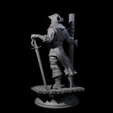 Galant Warforged Pirate Miniature for Dungeons and Dragons, Pathfinder or other TTRPGs
