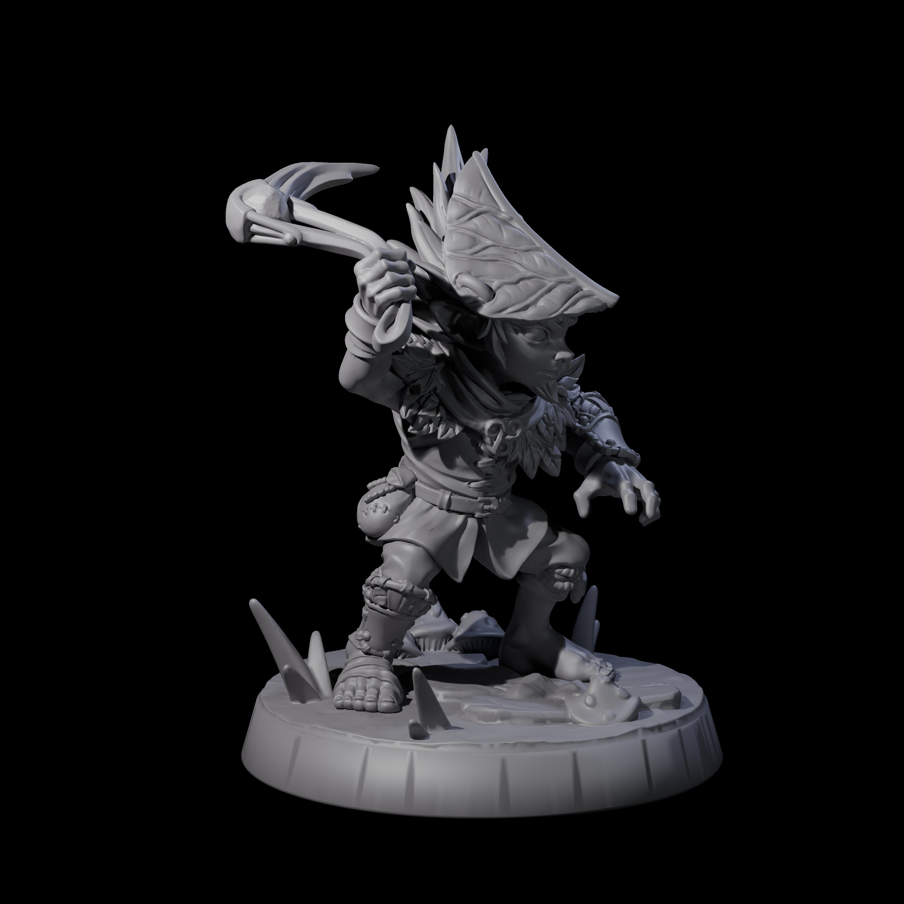 Galavanting Forest Halfling A Miniature for Dungeons and Dragons, Pathfinder or other TTRPGs