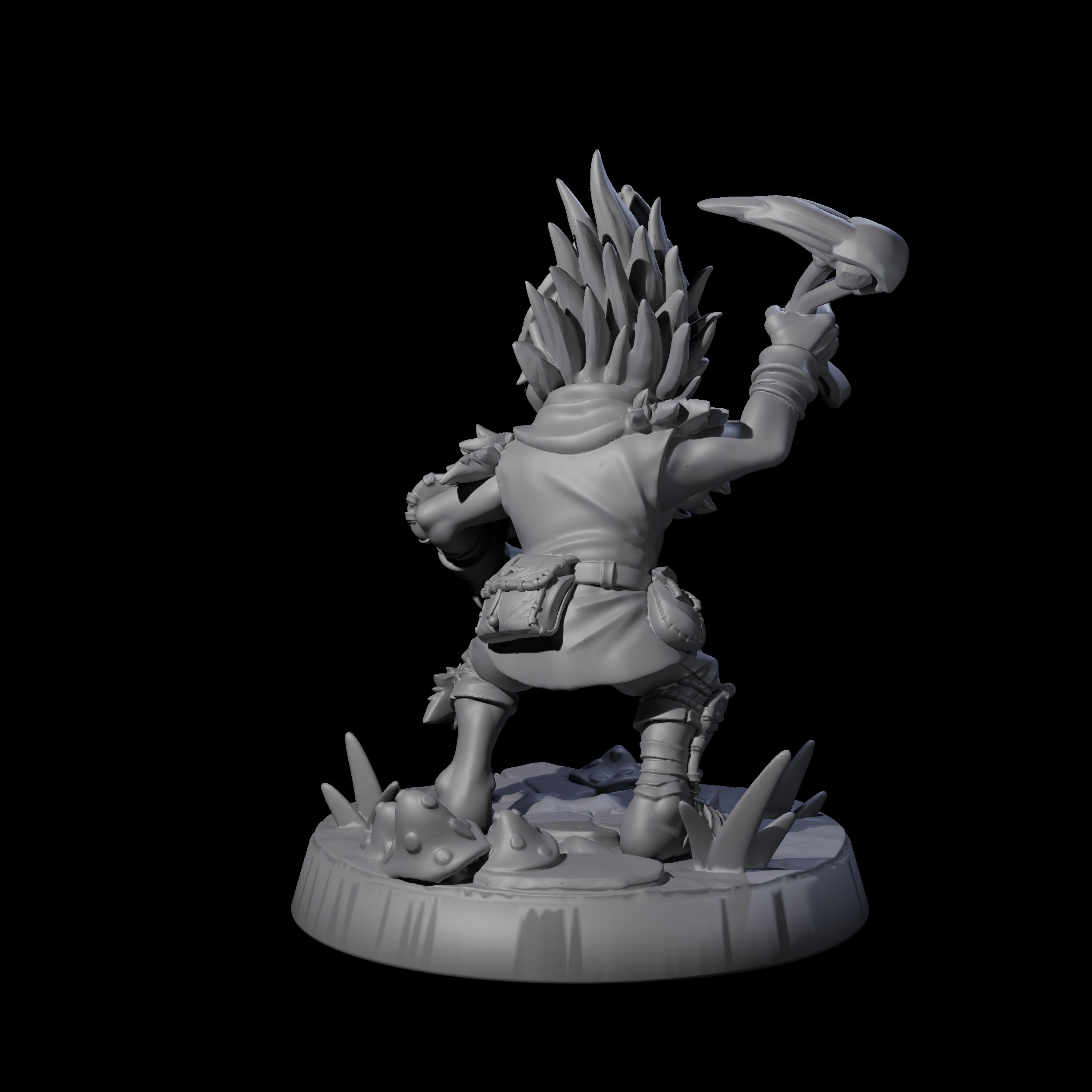 Galavanting Forest Halfling A Miniature for Dungeons and Dragons, Pathfinder or other TTRPGs