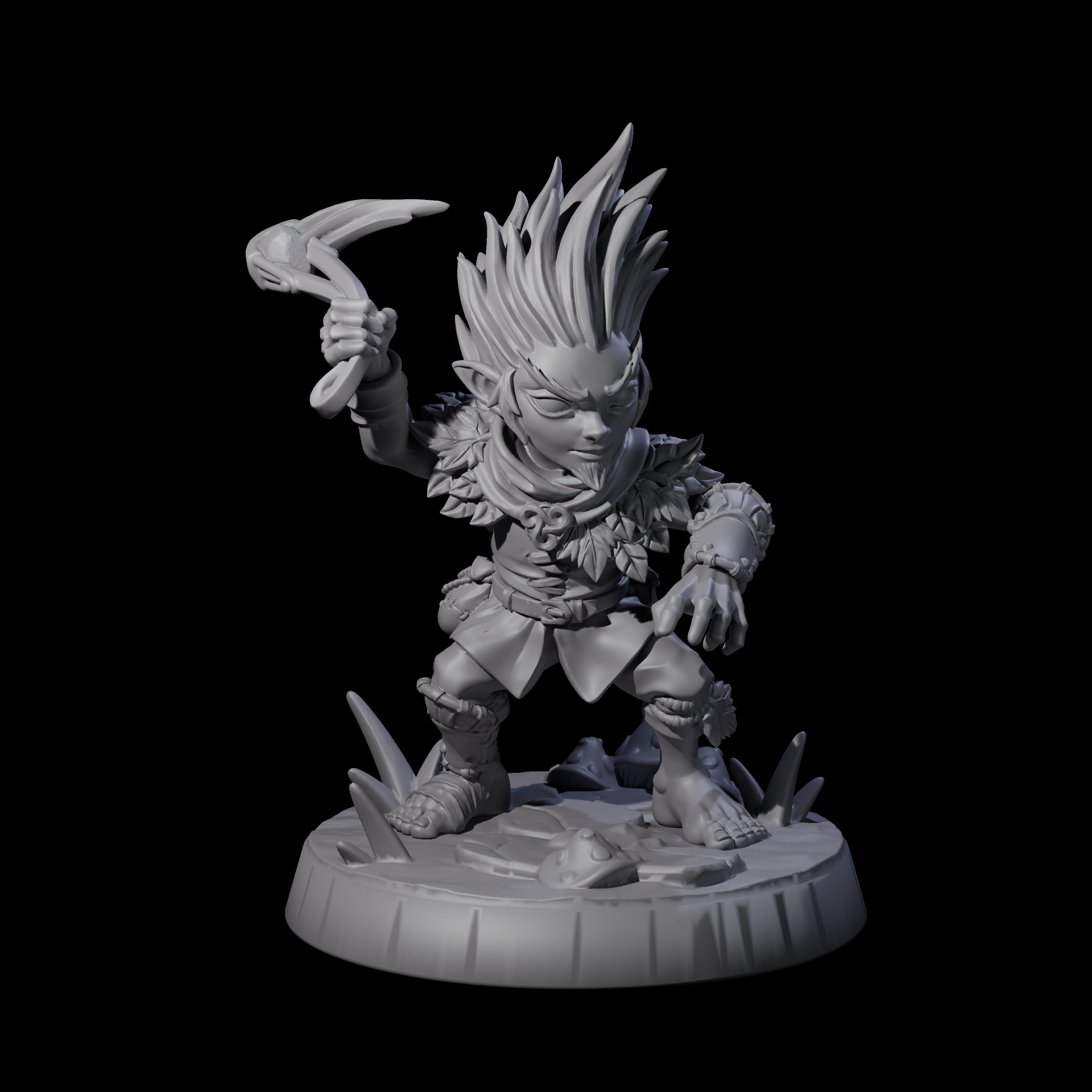 Galavanting Forest Halfling A Miniature for Dungeons and Dragons, Pathfinder or other TTRPGs