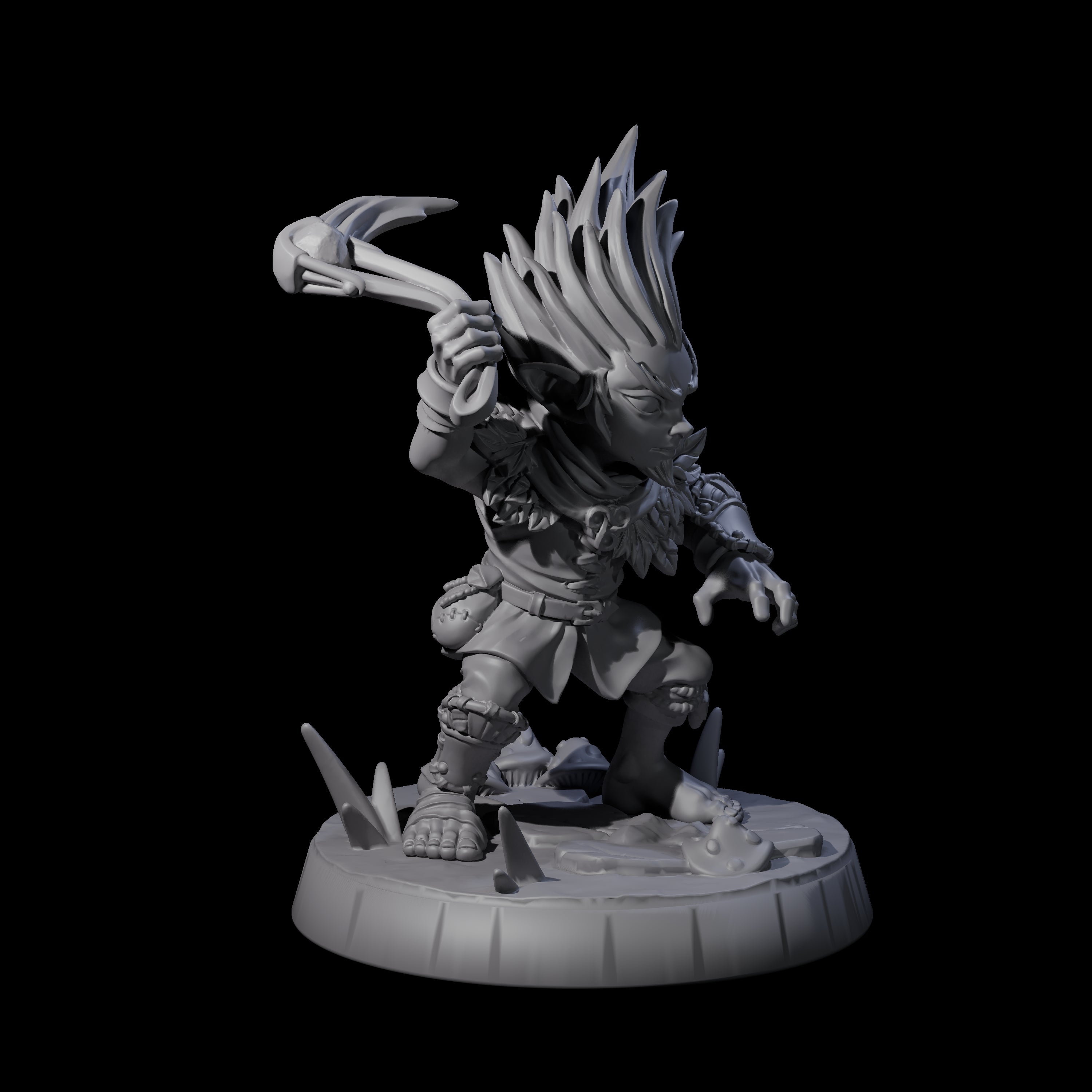 Galavanting Forest Halfling A Miniature for Dungeons and Dragons, Pathfinder or other TTRPGs