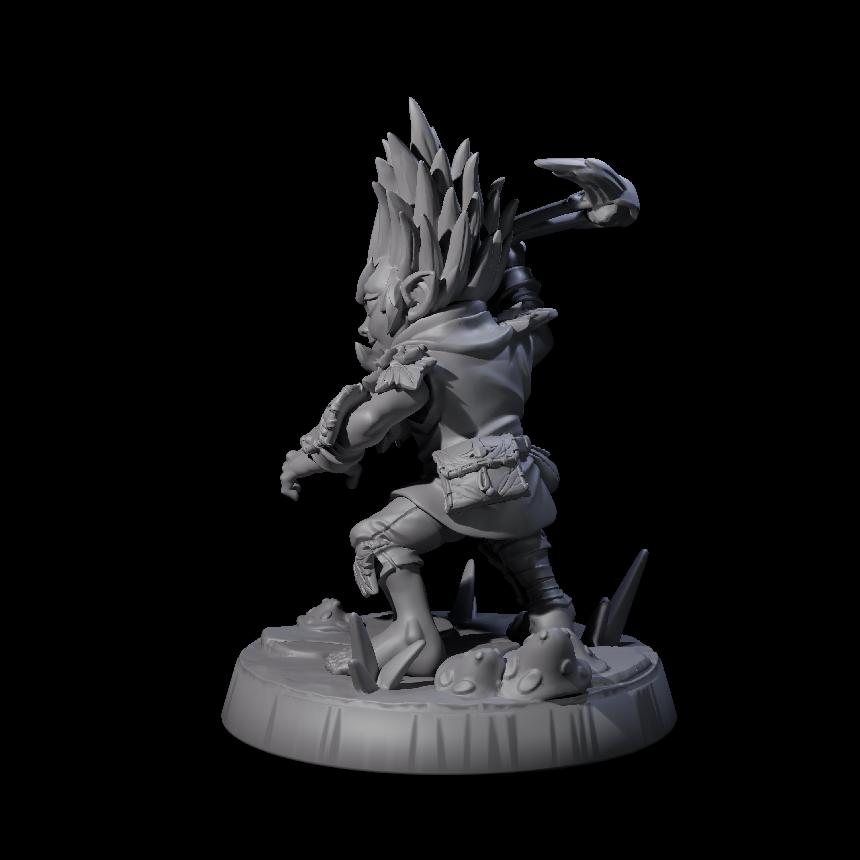 Galavanting Forest Halfling A Miniature for Dungeons and Dragons, Pathfinder or other TTRPGs