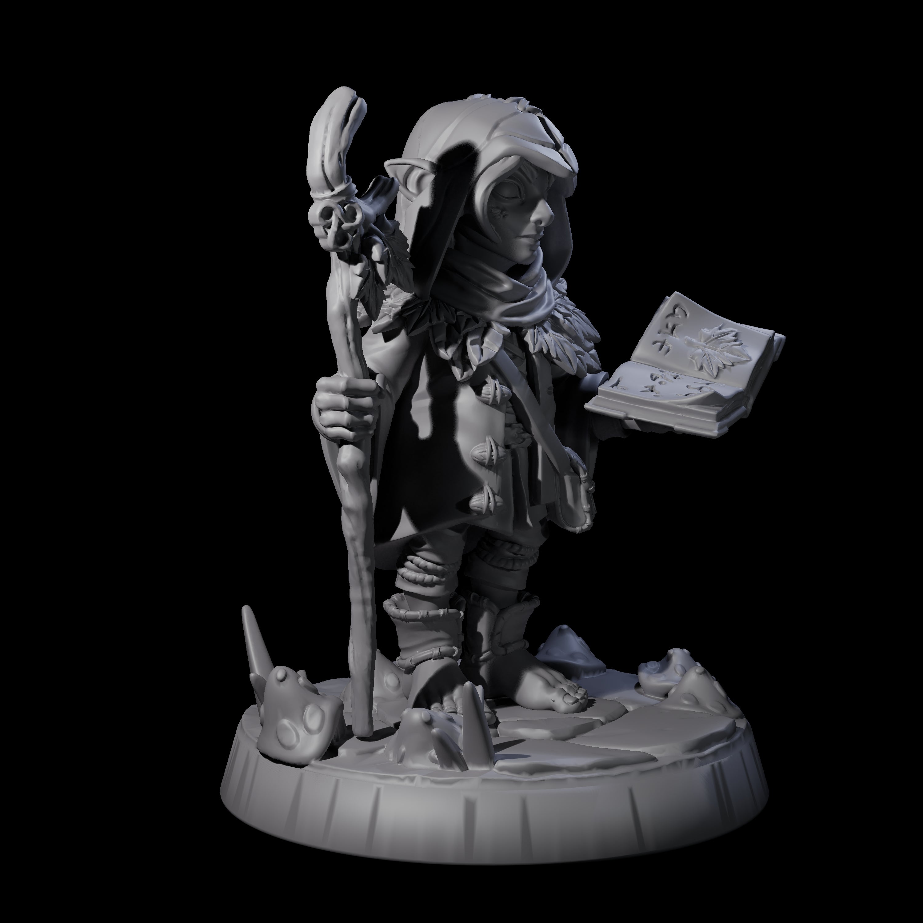 Galavanting Forest Halfling B Miniature for Dungeons and Dragons, Pathfinder or other TTRPGs