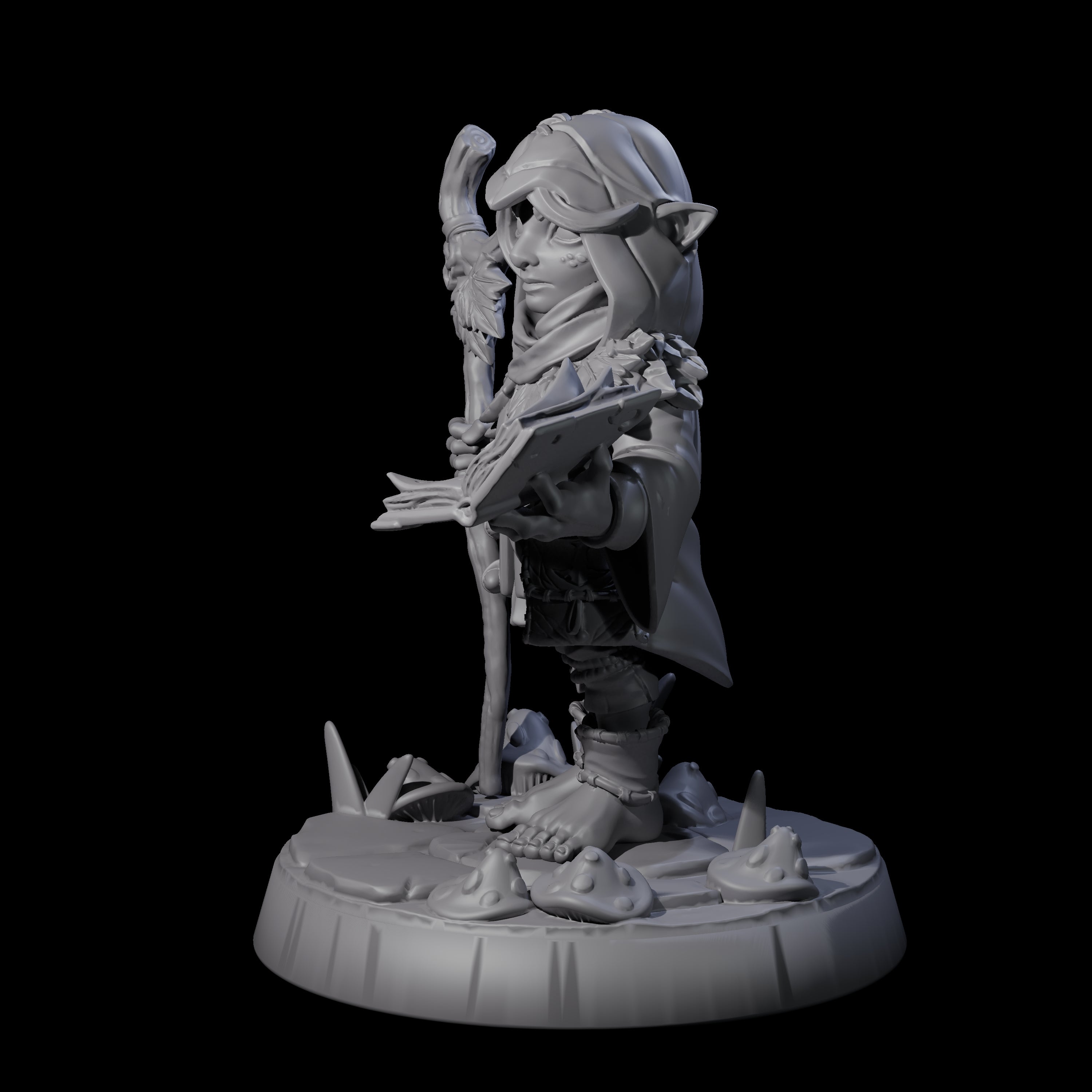 Galavanting Forest Halfling B Miniature for Dungeons and Dragons, Pathfinder or other TTRPGs