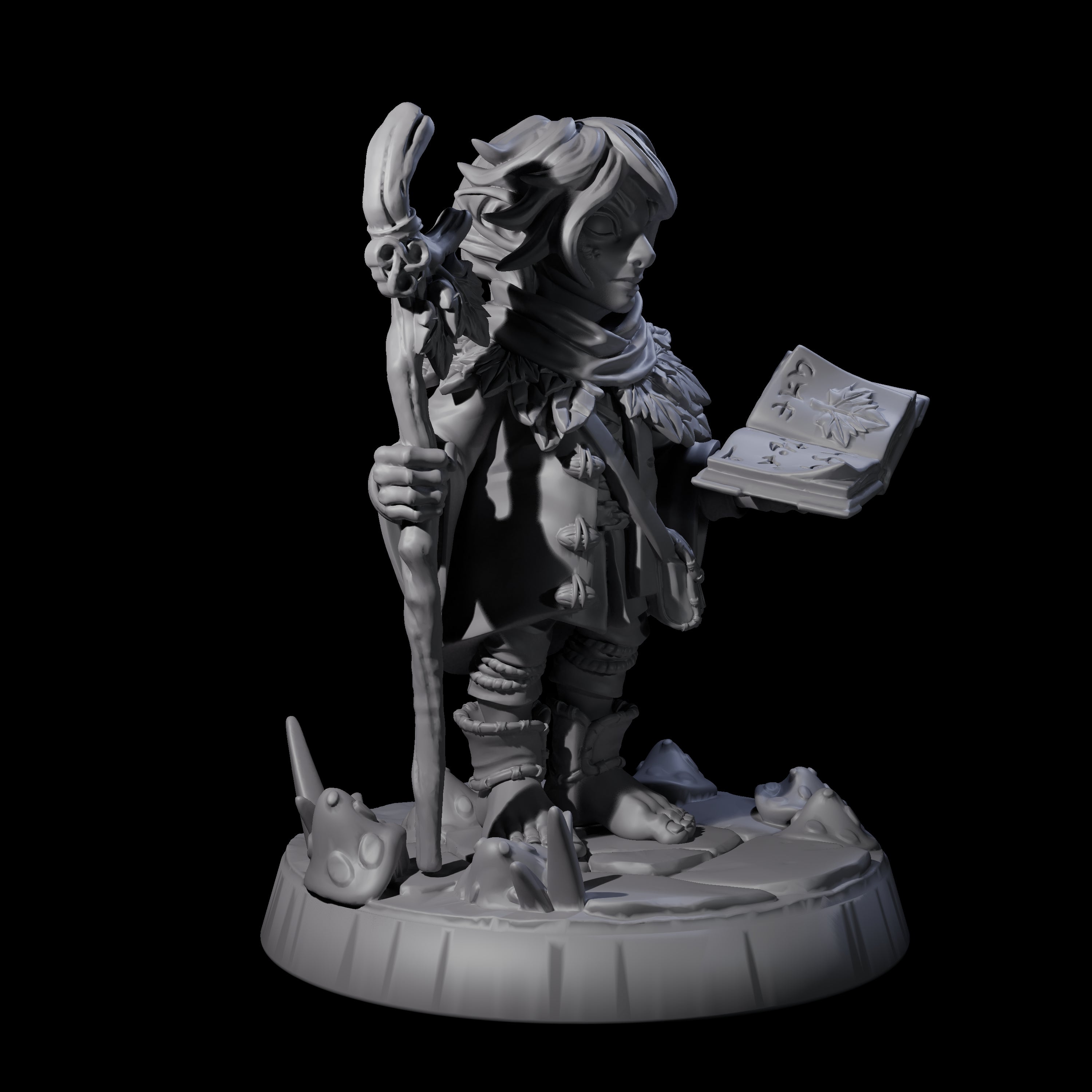 Galavanting Forest Halfling B Miniature for Dungeons and Dragons, Pathfinder or other TTRPGs