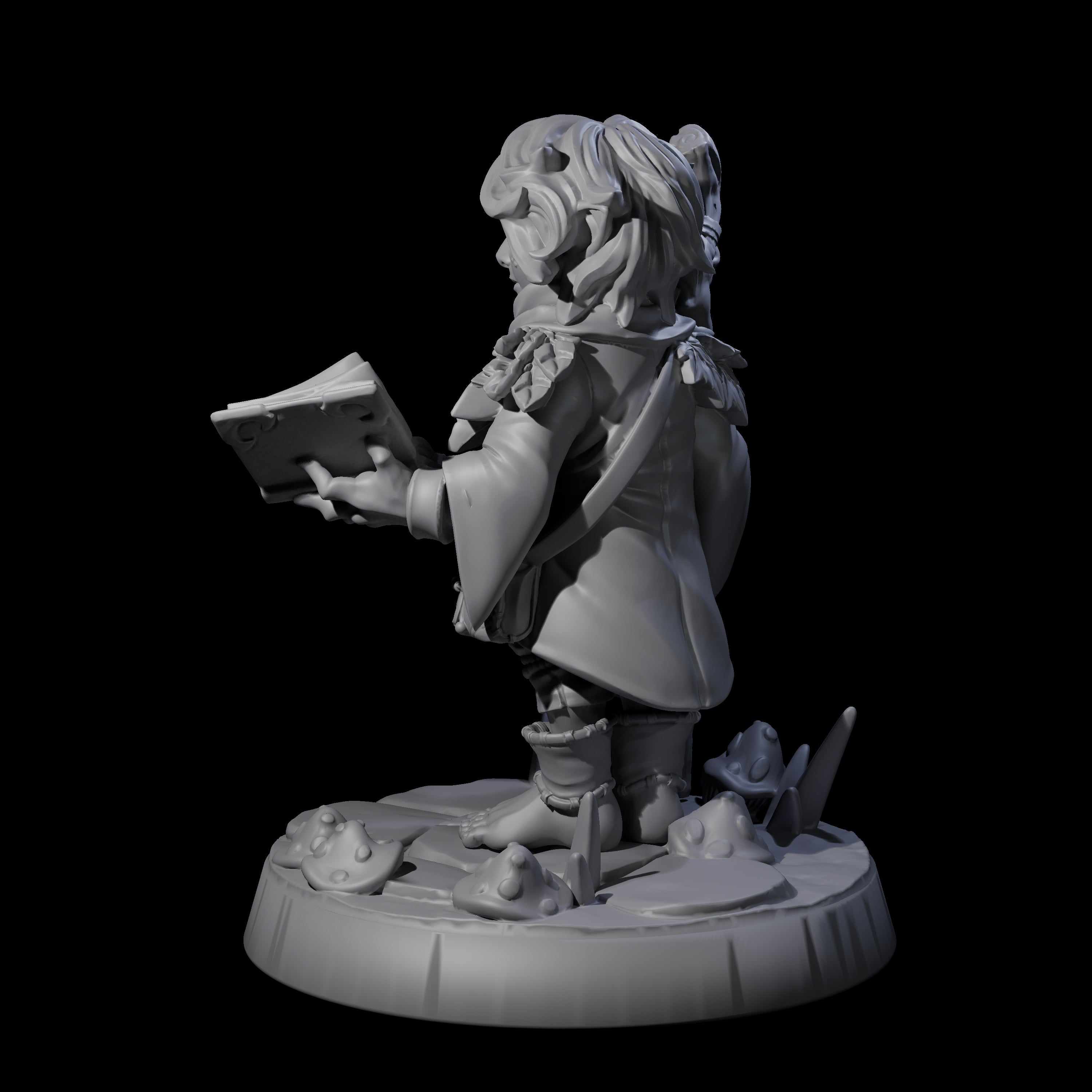 Galavanting Forest Halfling B Miniature for Dungeons and Dragons, Pathfinder or other TTRPGs