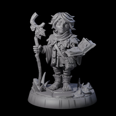 Galavanting Forest Halfling B Miniature for Dungeons and Dragons, Pathfinder or other TTRPGs