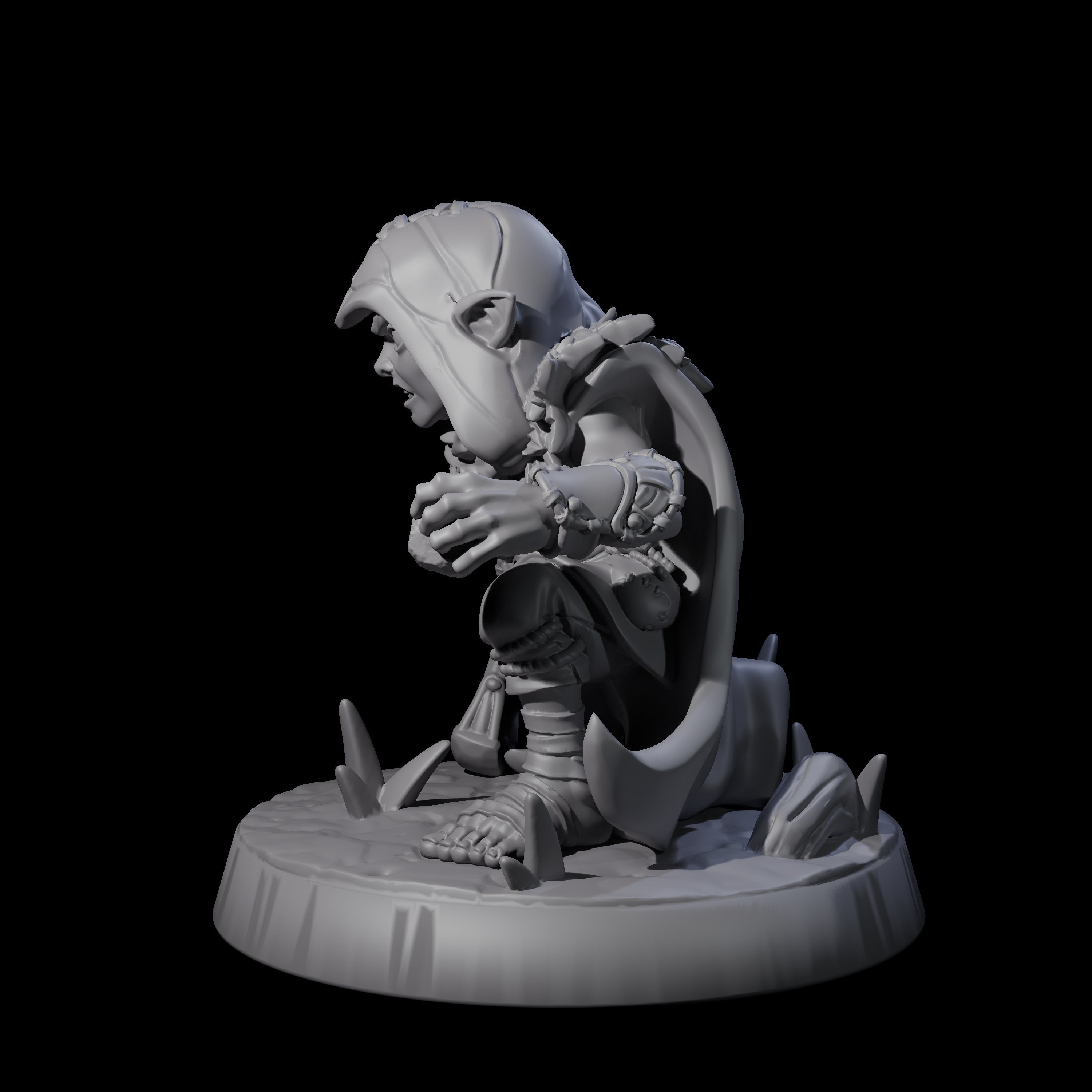 Galavanting Forest Halfling C Miniature for Dungeons and Dragons, Pathfinder or other TTRPGs