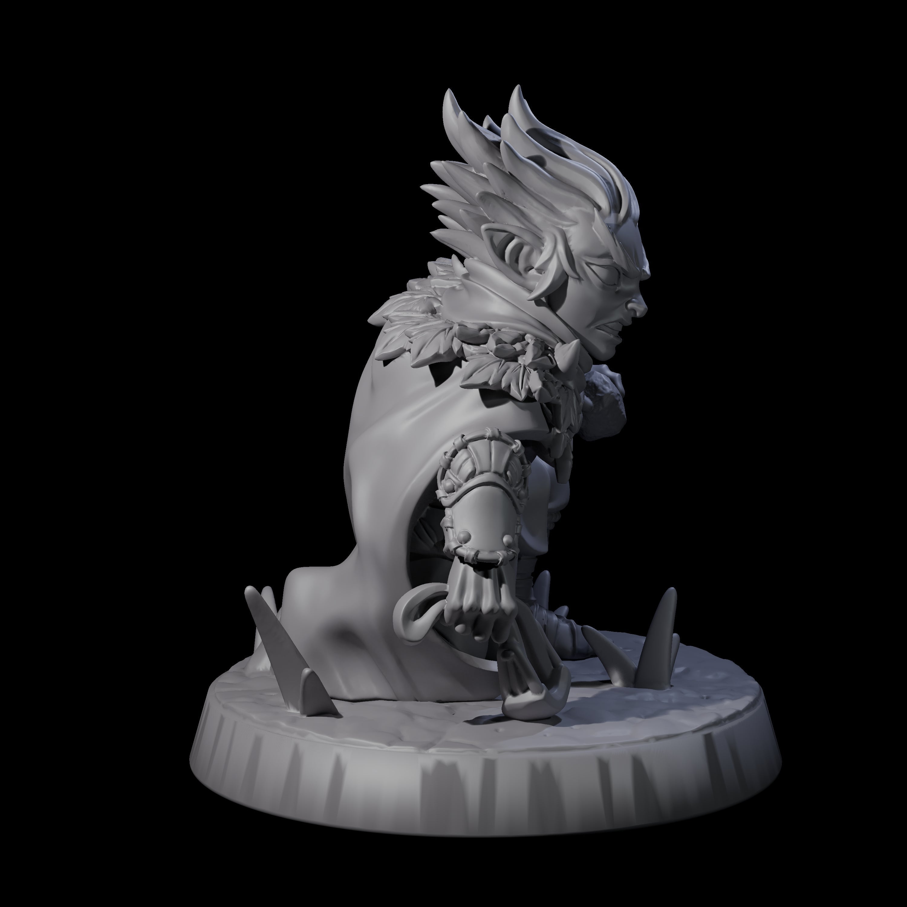 Galavanting Forest Halfling C Miniature for Dungeons and Dragons, Pathfinder or other TTRPGs