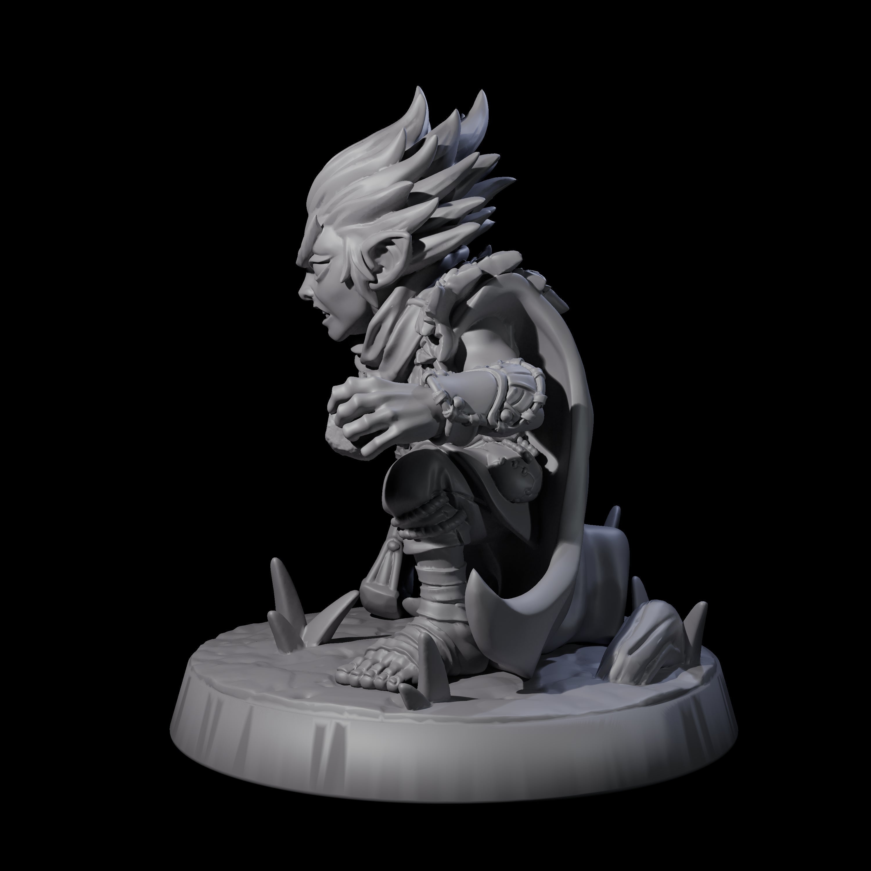 Galavanting Forest Halfling C Miniature for Dungeons and Dragons, Pathfinder or other TTRPGs