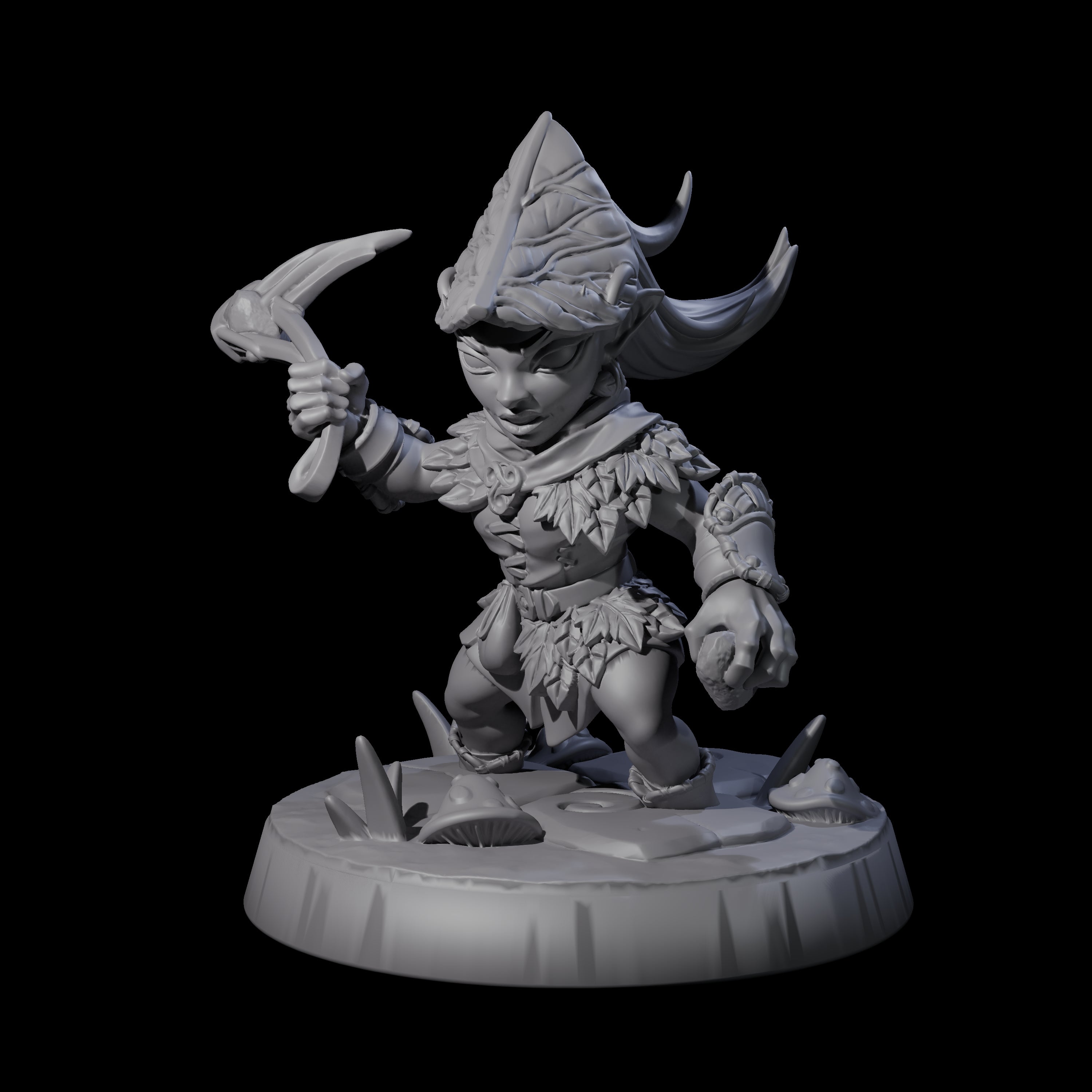 Galavanting Forest Halfling D Miniature for Dungeons and Dragons, Pathfinder or other TTRPGs