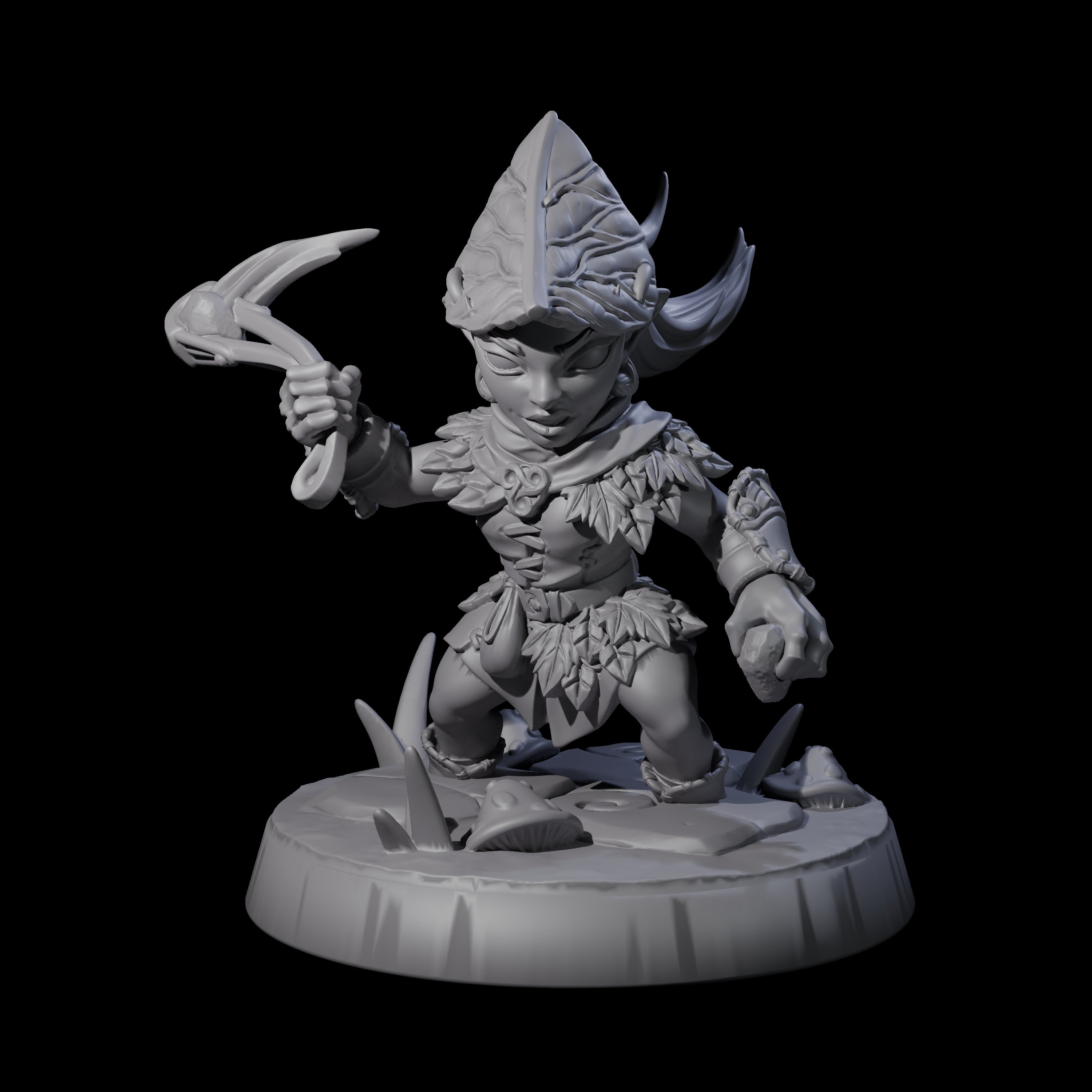 Galavanting Forest Halfling D Miniature for Dungeons and Dragons, Pathfinder or other TTRPGs