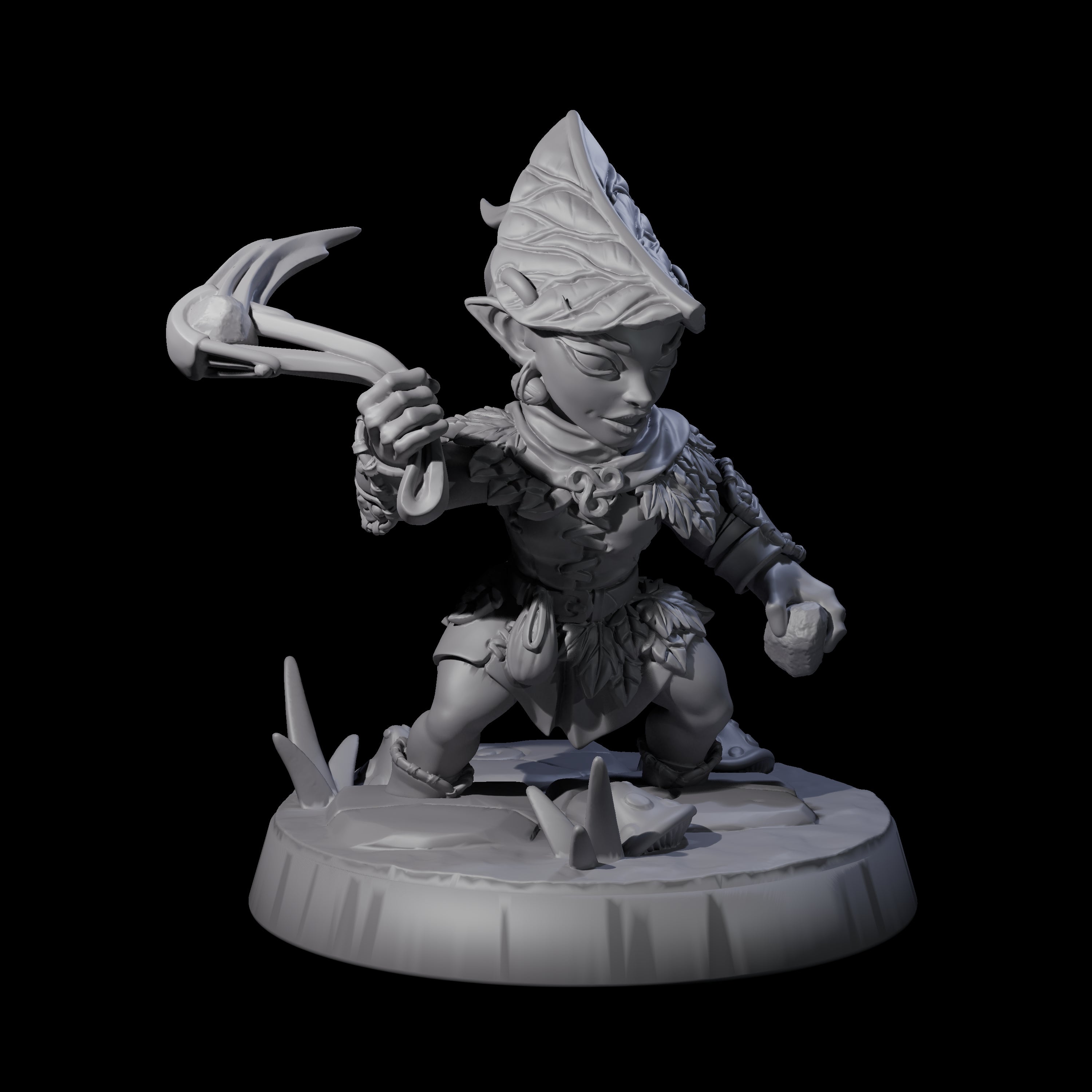 Galavanting Forest Halfling D Miniature for Dungeons and Dragons, Pathfinder or other TTRPGs