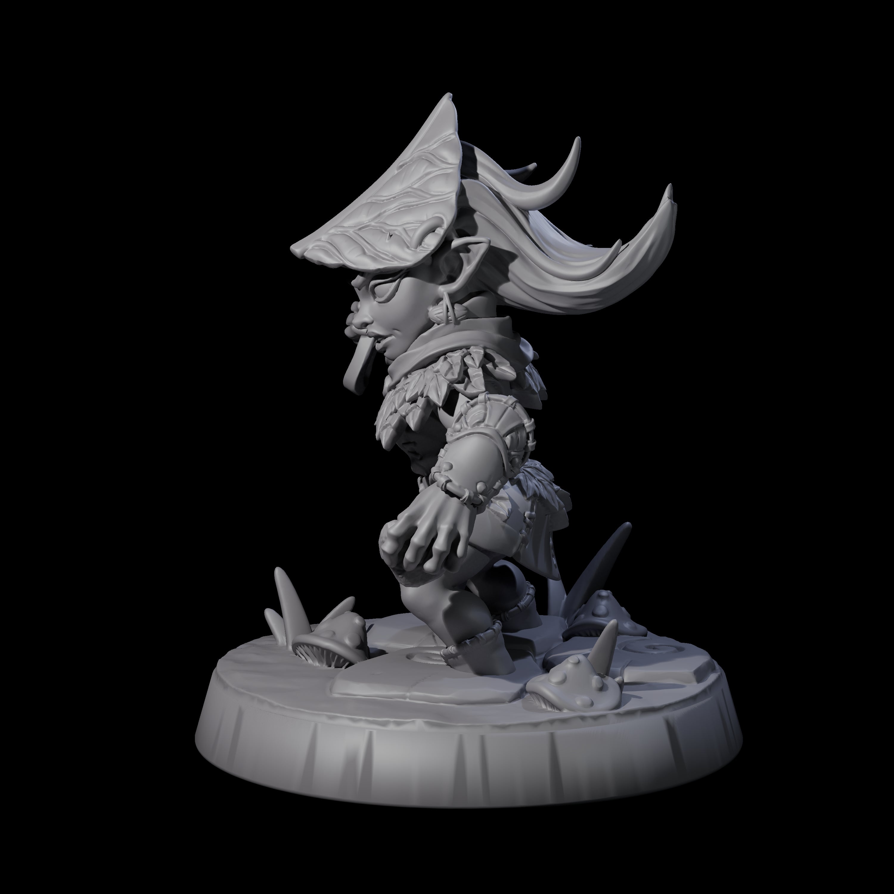 Galavanting Forest Halfling D Miniature for Dungeons and Dragons, Pathfinder or other TTRPGs