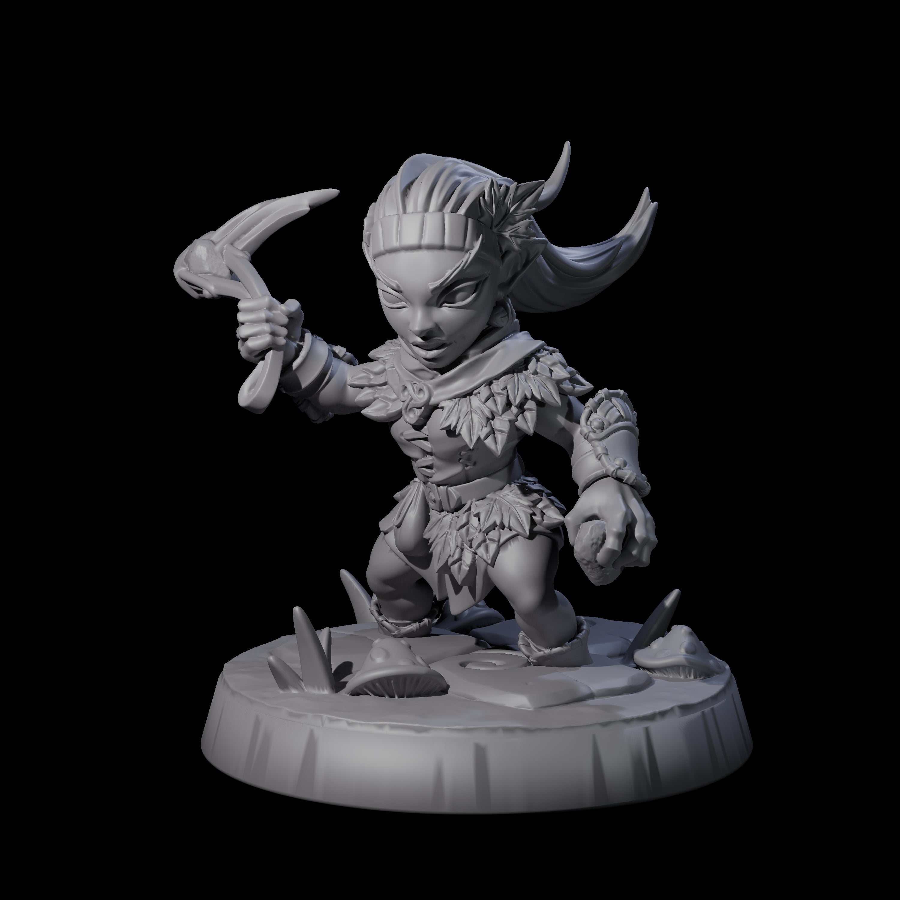 Galavanting Forest Halfling D Miniature for Dungeons and Dragons, Pathfinder or other TTRPGs