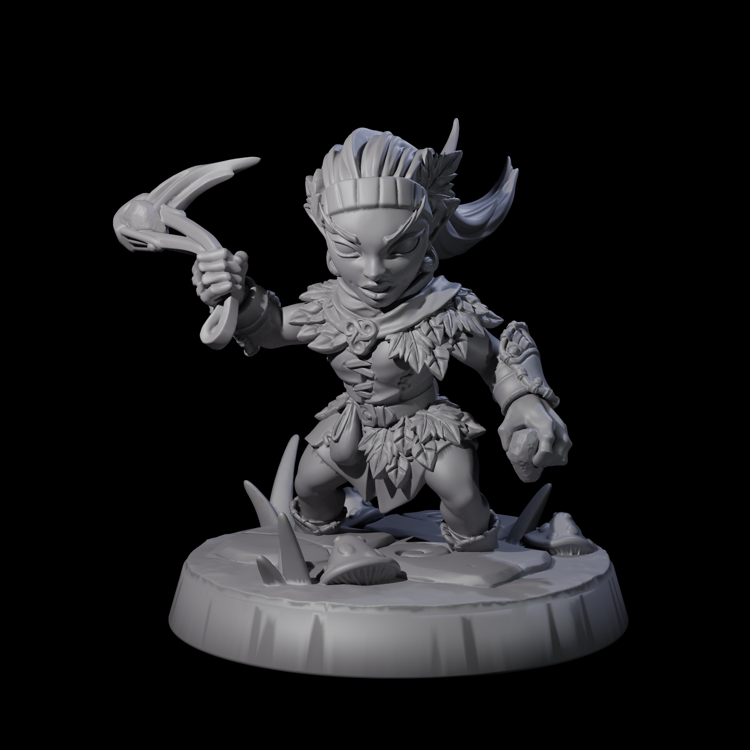 Galavanting Forest Halfling D Miniature for Dungeons and Dragons, Pathfinder or other TTRPGs