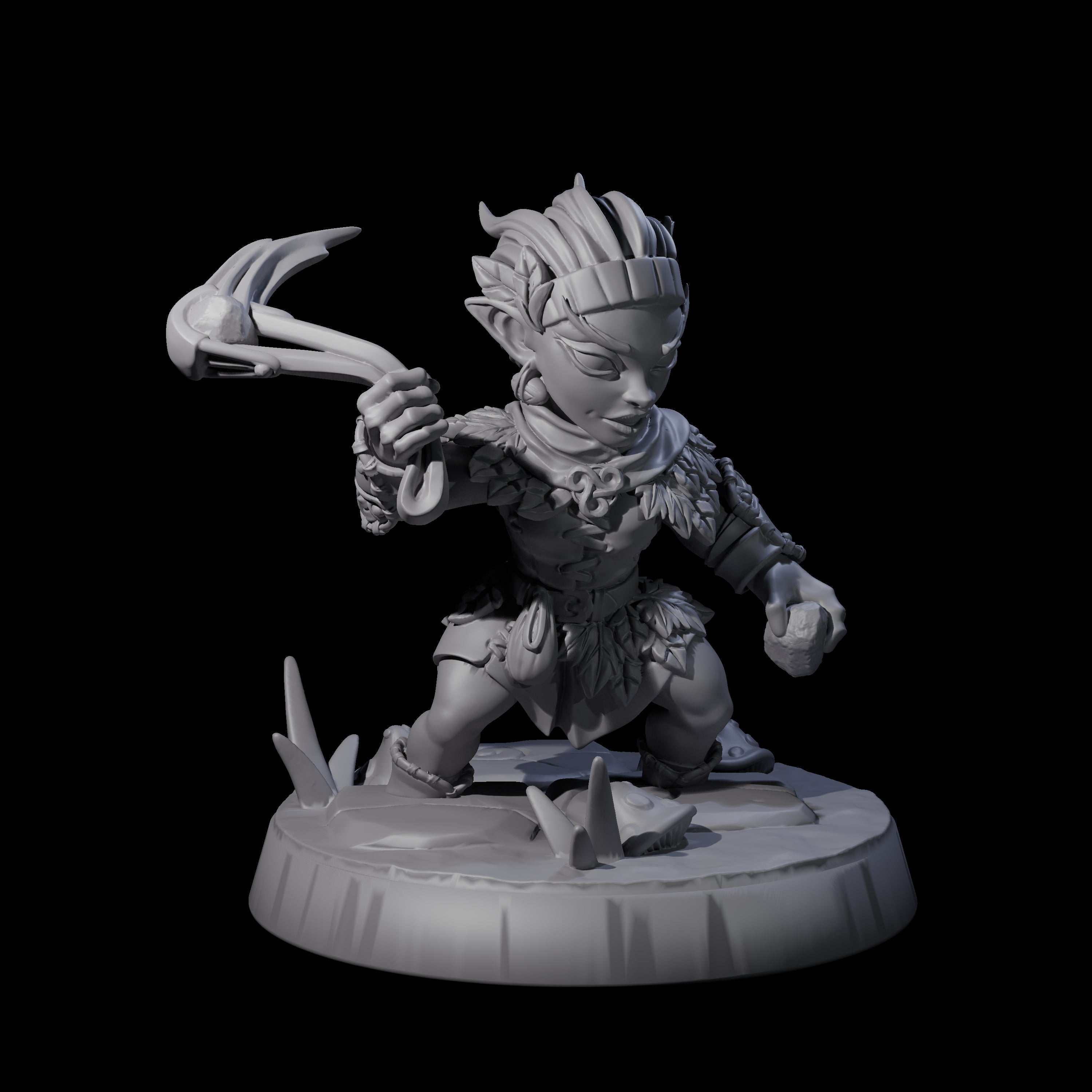 Galavanting Forest Halfling D Miniature for Dungeons and Dragons, Pathfinder or other TTRPGs