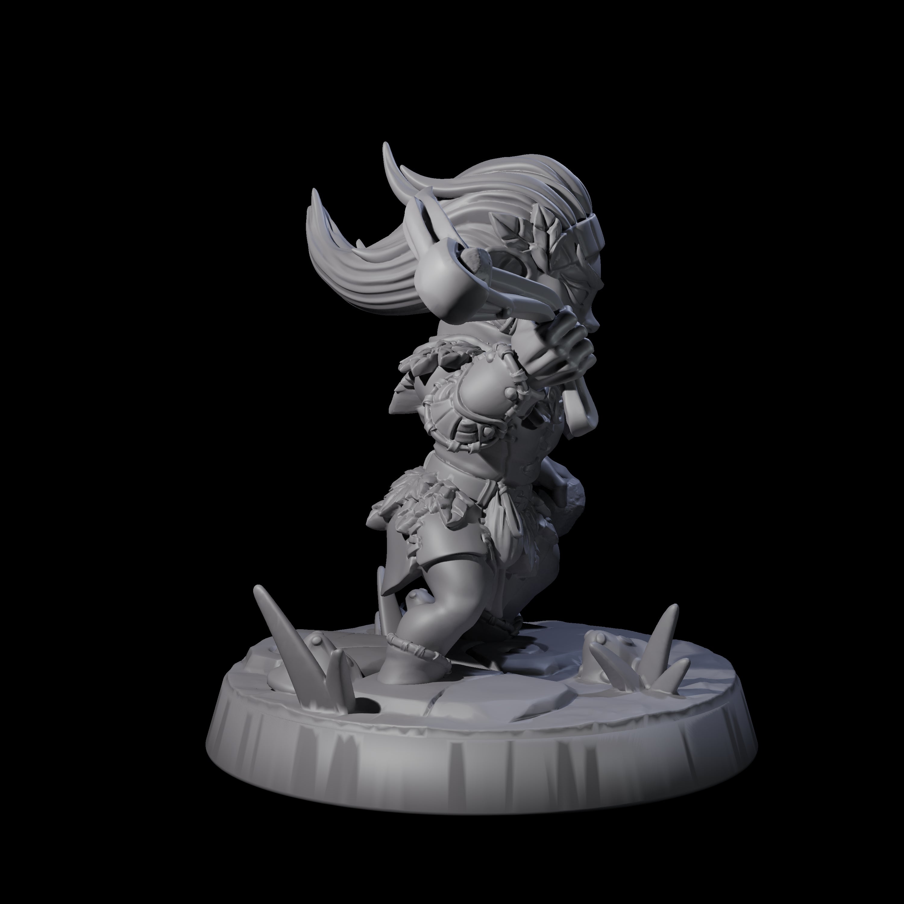 Galavanting Forest Halfling D Miniature for Dungeons and Dragons, Pathfinder or other TTRPGs