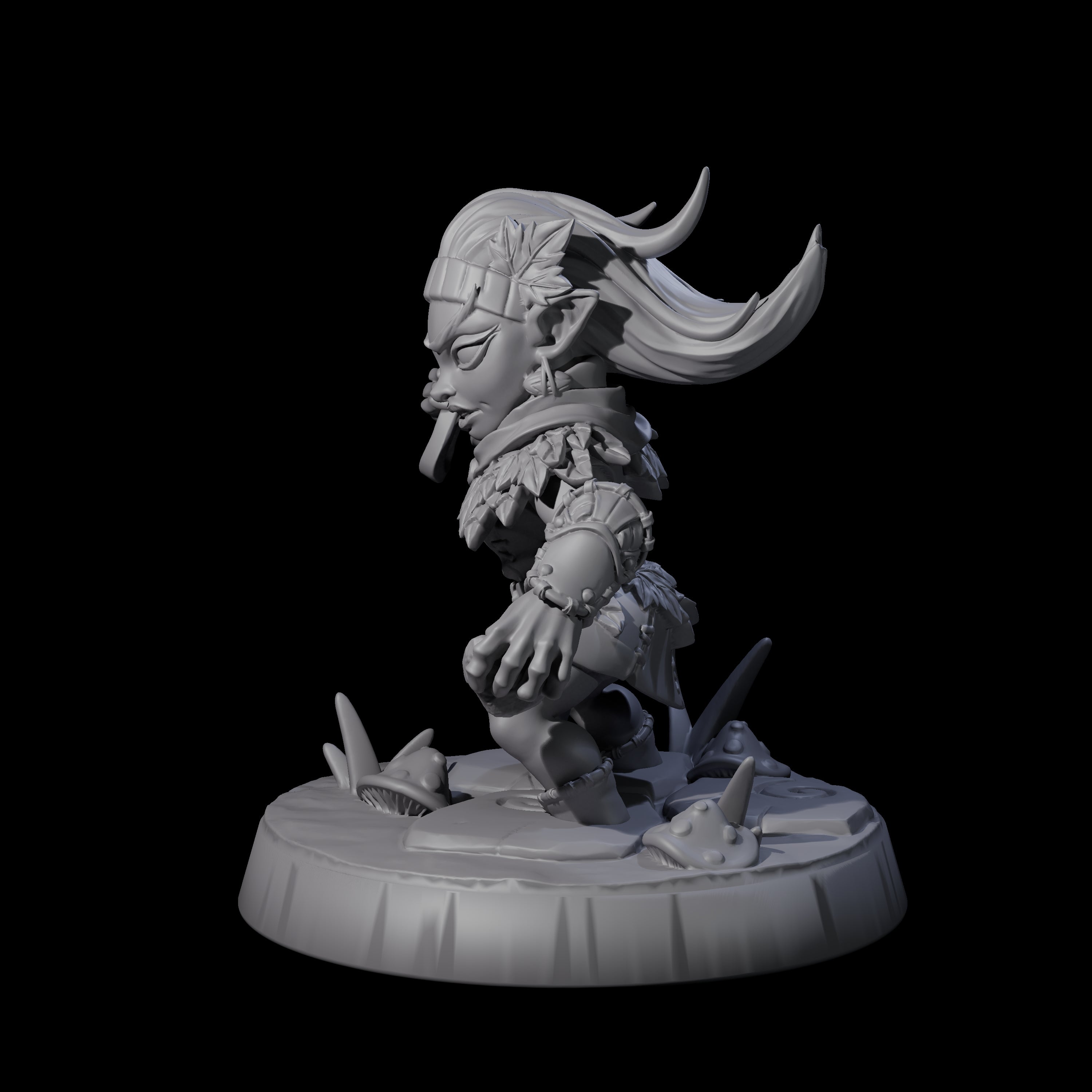 Galavanting Forest Halfling D Miniature for Dungeons and Dragons, Pathfinder or other TTRPGs