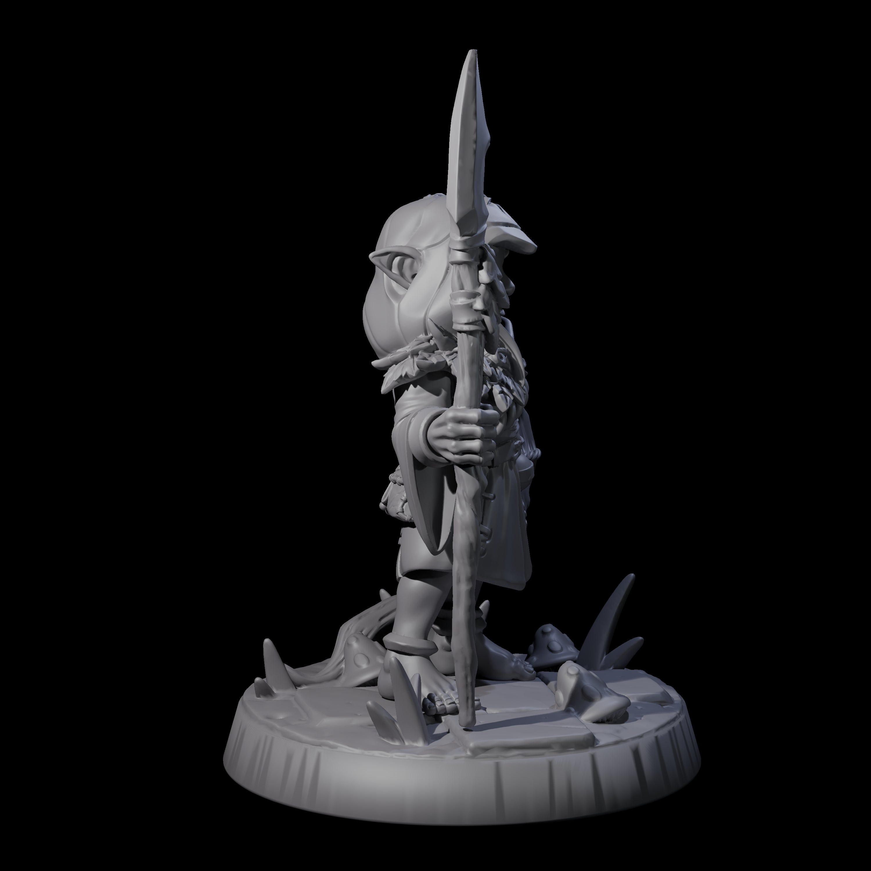 Galavanting Forest Halfling E Miniature for Dungeons and Dragons, Pathfinder or other TTRPGs