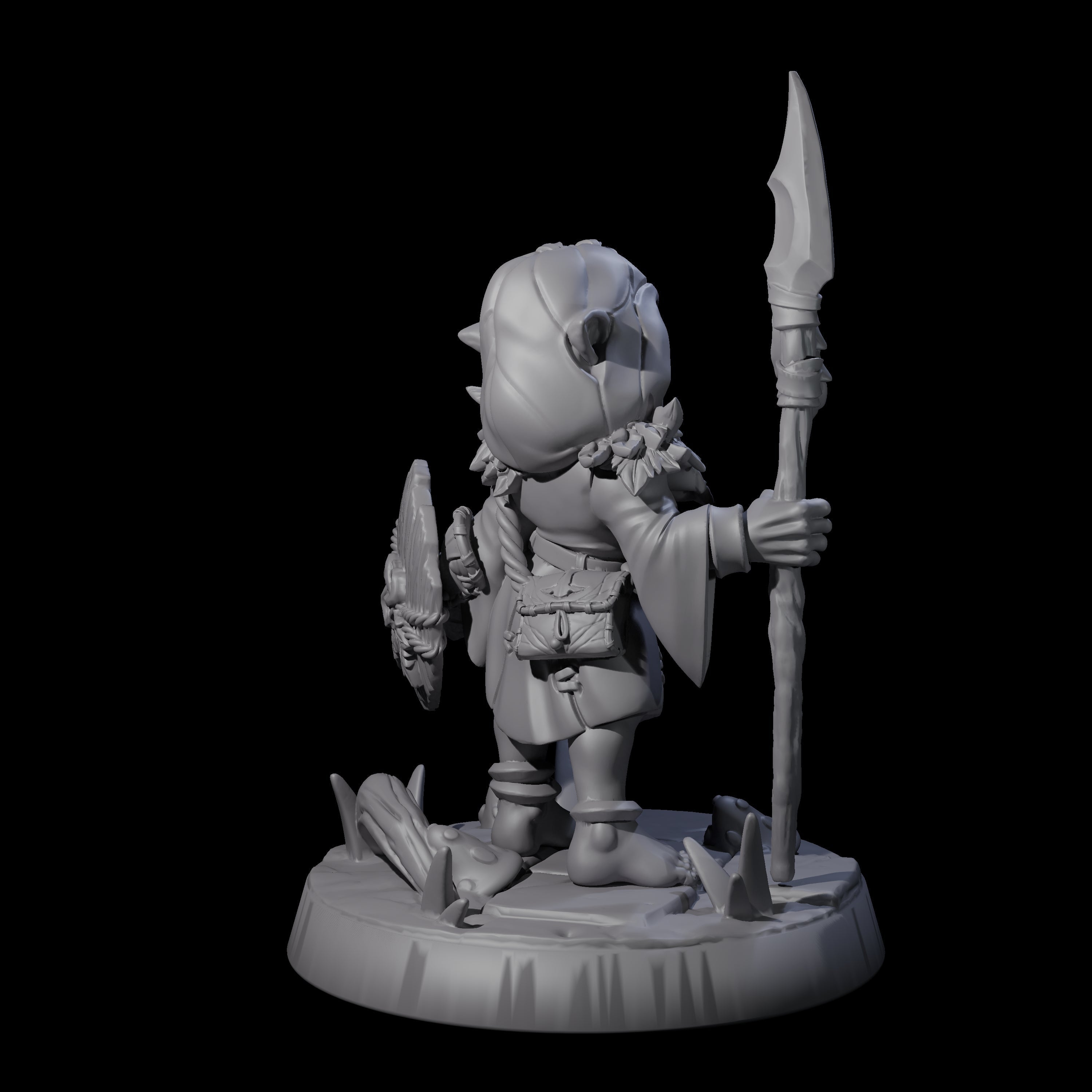 Galavanting Forest Halfling E Miniature for Dungeons and Dragons, Pathfinder or other TTRPGs