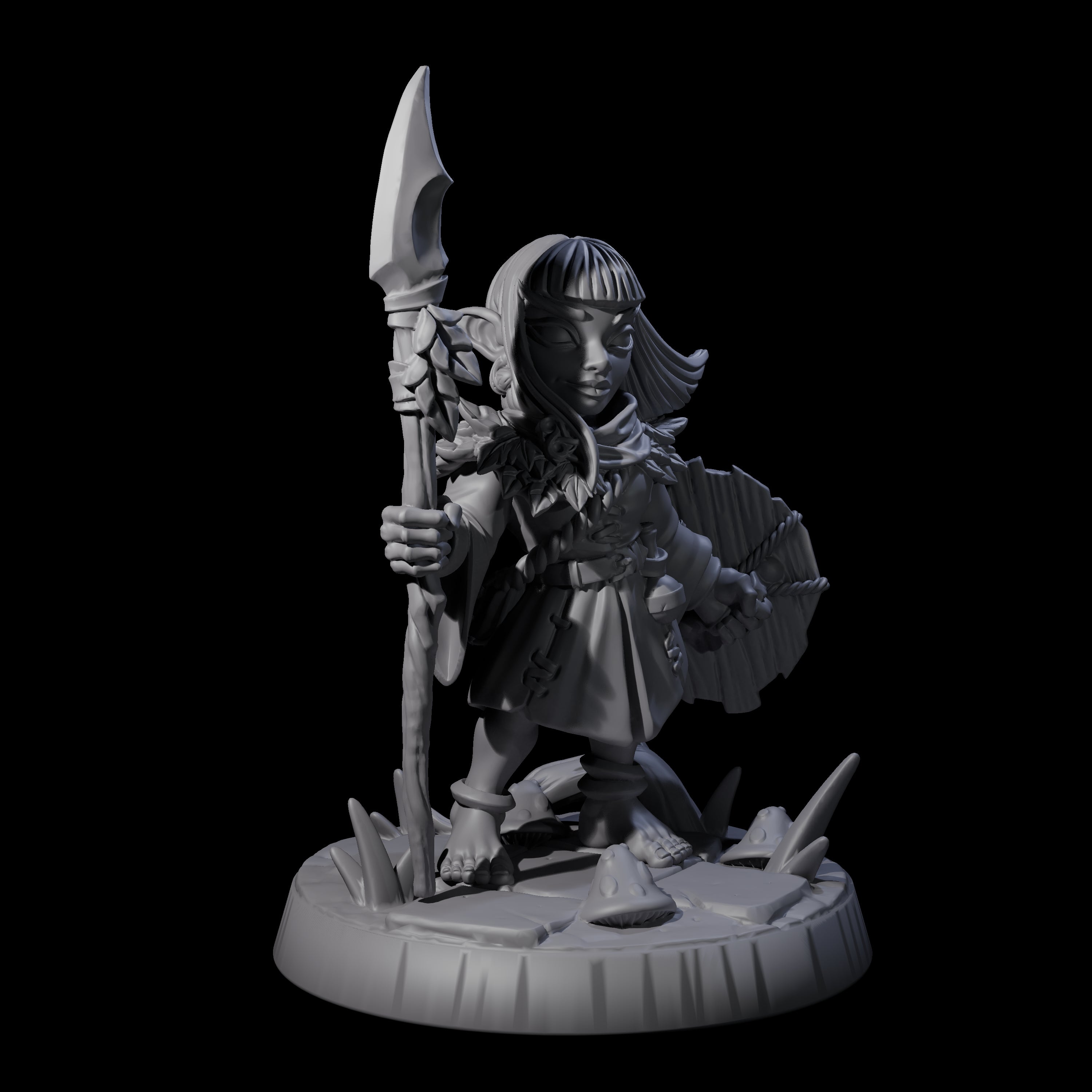 Galavanting Forest Halfling Miniature E for Dungeons and Dragons