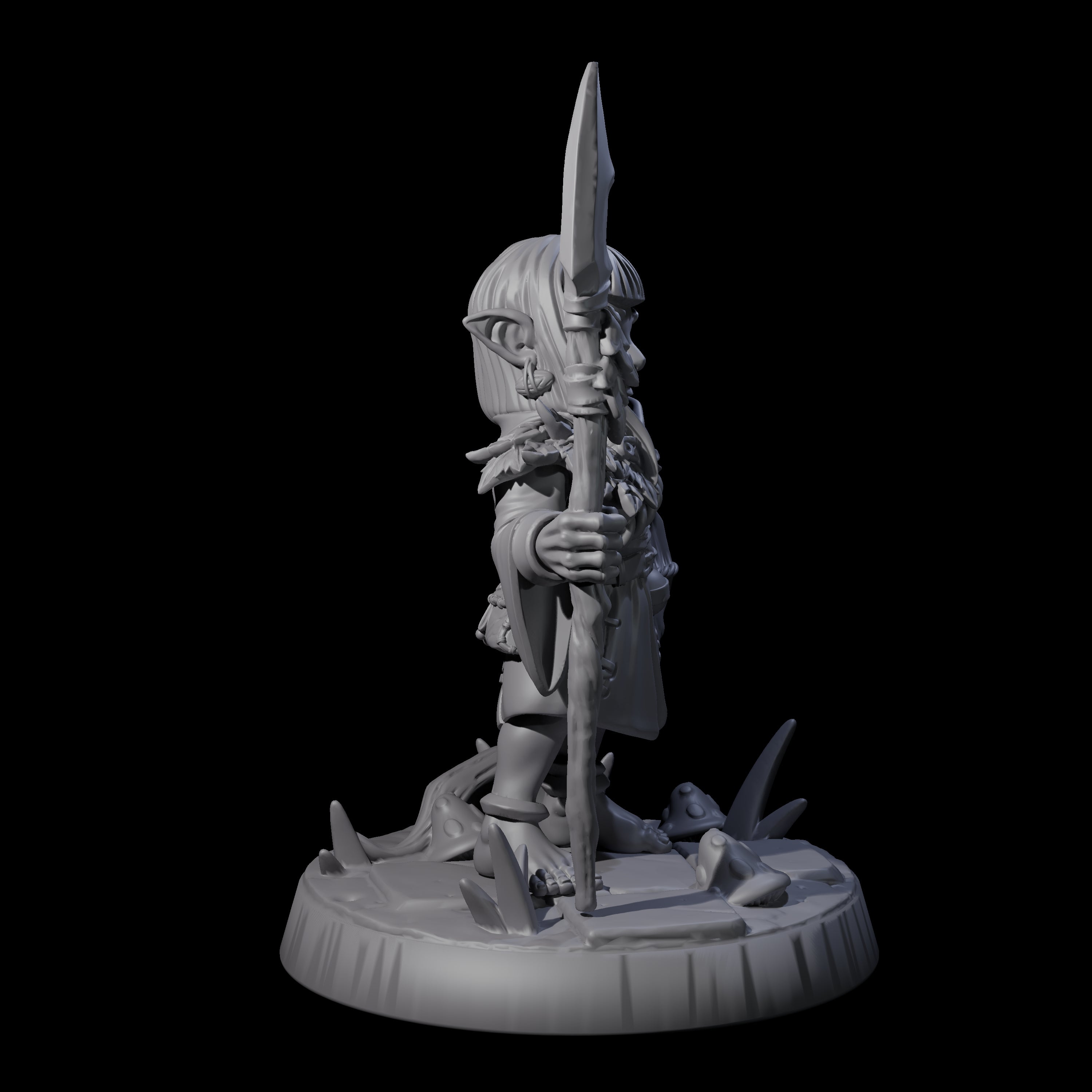 Galavanting Forest Halfling E Miniature for Dungeons and Dragons, Pathfinder or other TTRPGs