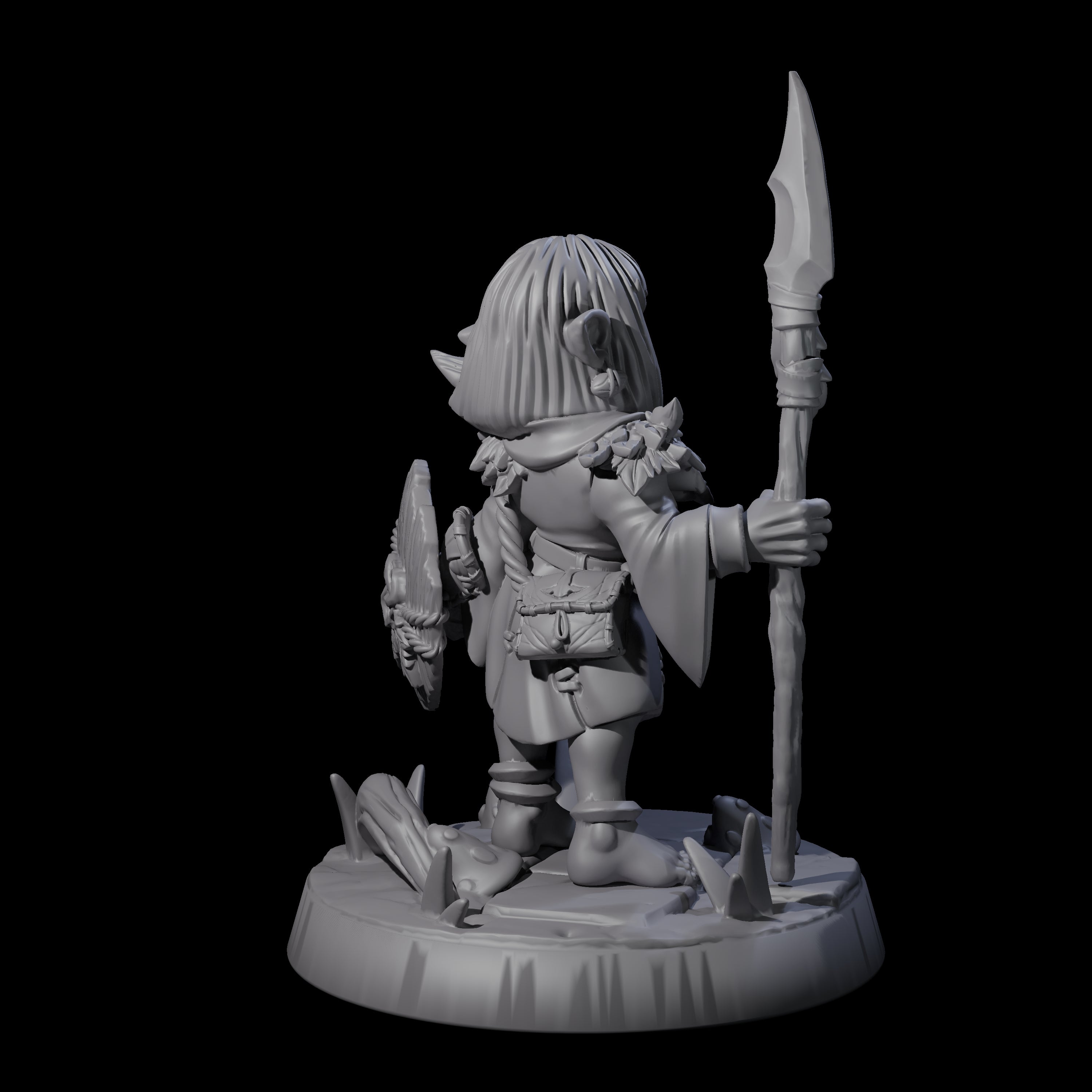 Galavanting Forest Halfling E Miniature for Dungeons and Dragons, Pathfinder or other TTRPGs