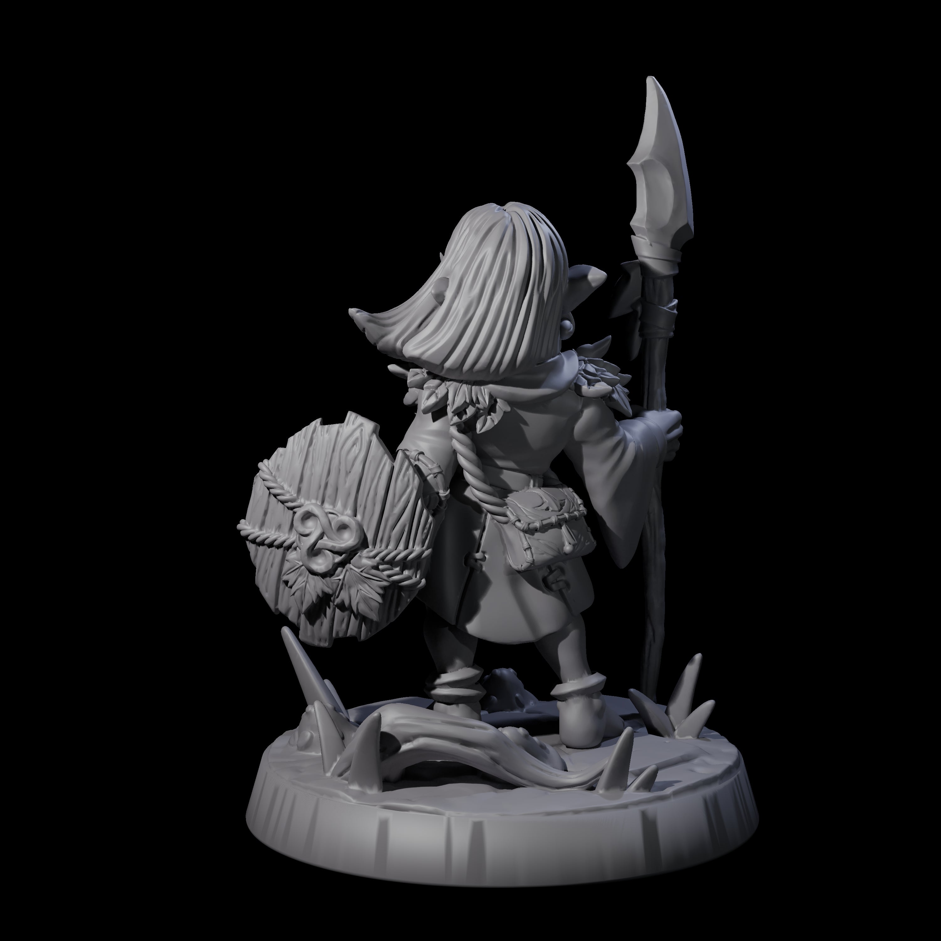 Galavanting Forest Halfling E Miniature for Dungeons and Dragons, Pathfinder or other TTRPGs