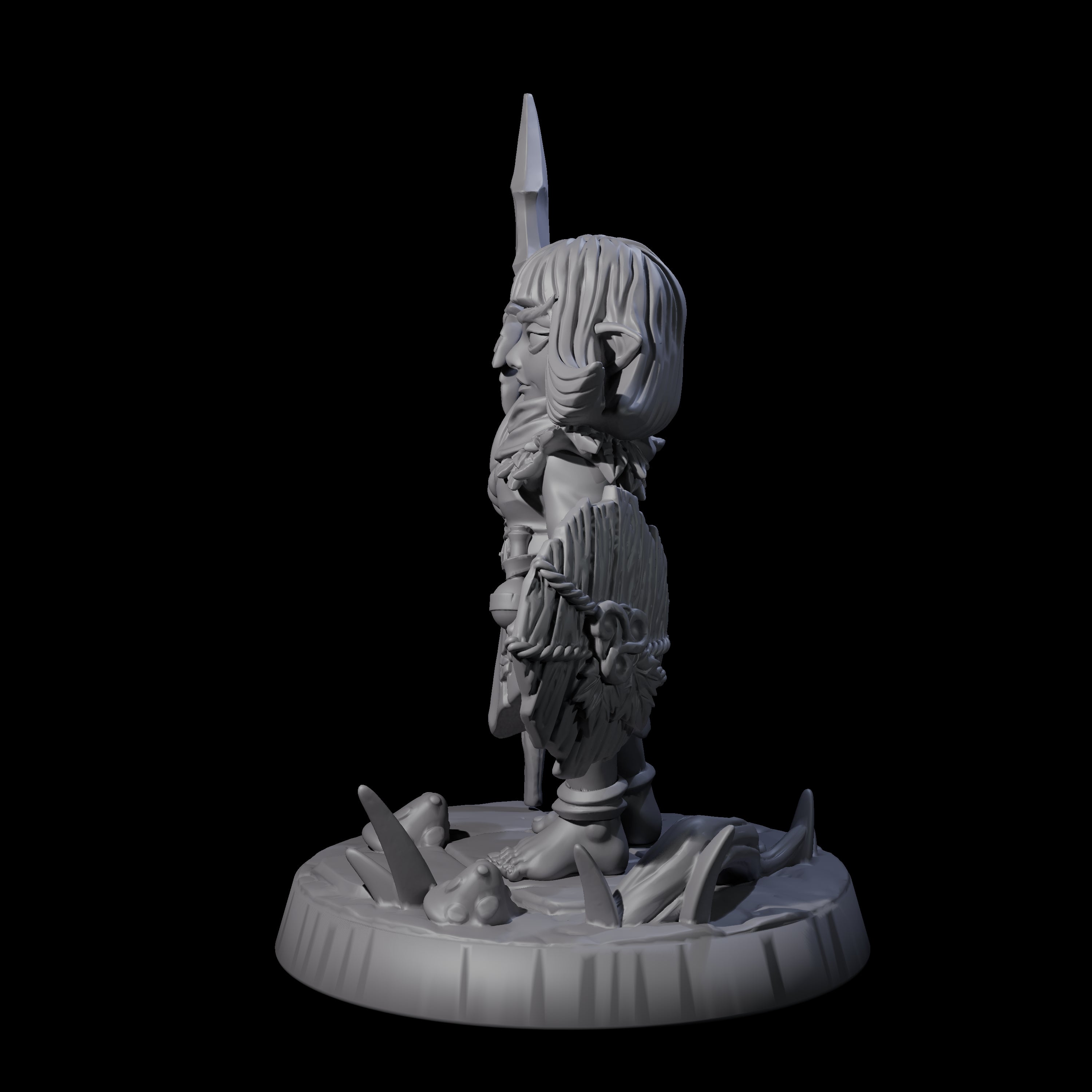 Galavanting Forest Halfling E Miniature for Dungeons and Dragons, Pathfinder or other TTRPGs