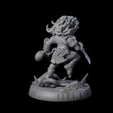 Galavanting Forest Halfling F Miniature for Dungeons and Dragons, Pathfinder or other TTRPGs