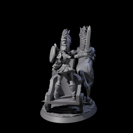 Galloping Gladiator Chariot Miniature for Dungeons and Dragons, Pathfinder or other TTRPGs