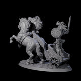 Galloping Gladiator Chariot Miniature for Dungeons and Dragons, Pathfinder or other TTRPGs