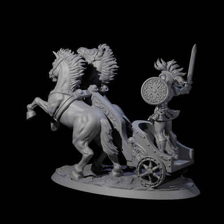 Galloping Gladiator Chariot Miniature for Dungeons and Dragons, Pathfinder or other TTRPGs