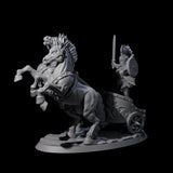 Galloping Gladiator Chariot Miniature for Dungeons and Dragons, Pathfinder or other TTRPGs