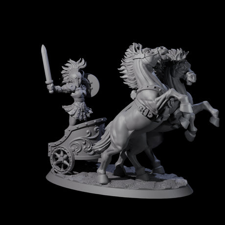 Galloping Gladiator Chariot Miniature for Dungeons and Dragons, Pathfinder or other TTRPGs