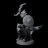 Galloping Goblin Rider A Miniature for Dungeons and Dragons, Pathfinder or other TTRPGs