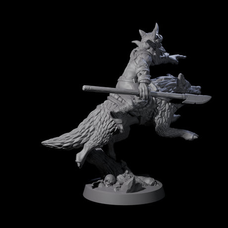 Galloping Goblin Rider C Miniature for Dungeons and Dragons, Pathfinder or other TTRPGs