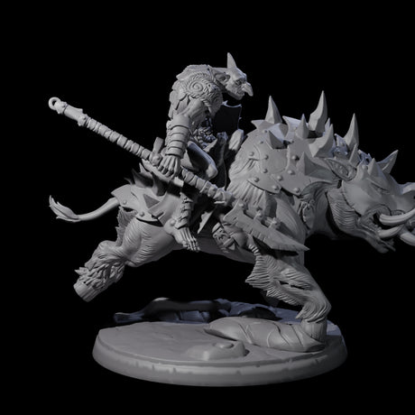 Galloping Hobgoblin Rider B Miniature for Dungeons and Dragons, Pathfinder or other TTRPGs