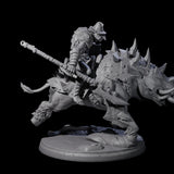 Galloping Hobgoblin Rider B Miniature for Dungeons and Dragons, Pathfinder or other TTRPGs