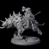 Galloping Hobgoblin Rider B Miniature for Dungeons and Dragons, Pathfinder or other TTRPGs