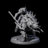 Galloping Hobgoblin Rider B Miniature for Dungeons and Dragons, Pathfinder or other TTRPGs