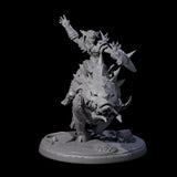 Galloping Hobgoblin Rider C Miniature for Dungeons and Dragons, Pathfinder or other TTRPGs