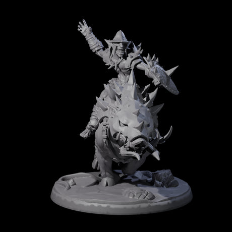 Galloping Hobgoblin Rider C Miniature for Dungeons and Dragons, Pathfinder or other TTRPGs