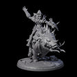 Galloping Hobgoblin Rider C Miniature for Dungeons and Dragons, Pathfinder or other TTRPGs
